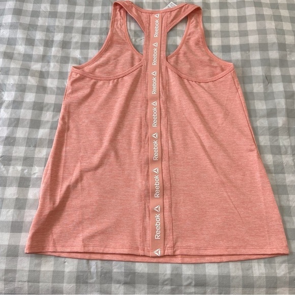 2/40$  Reebok XS Racerback Tank Top Orange Peach Gym Yoga Running Athleisure - Picture 7 of 14